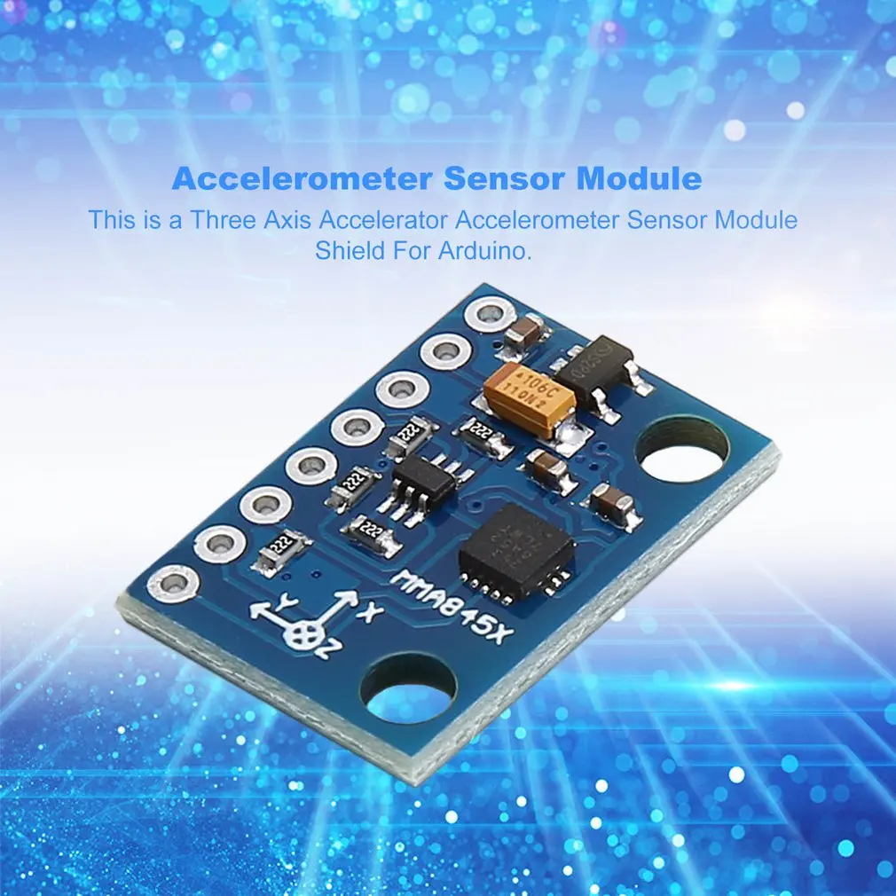 MMA8452 модуль датчика акселерометра щит для Arduino Точность наклона 14BIT Цифровой Трехосевой акселератор модуль GY-45