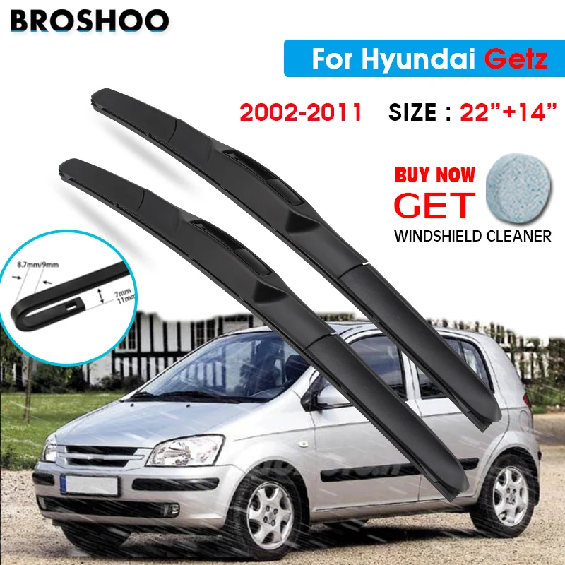Car Wiper Blade For Hyundai Getz 22"+14" 20022011 Auto Windscreen