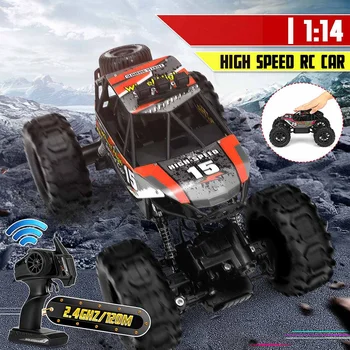 

Car High Speed RC Car 1:14 4WD Updated Version 2.4G Radio Control RC Car Toys remote control car Trucks Off-Road Trucks boys To