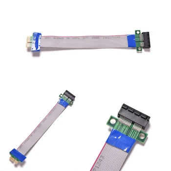 PCI Express Flex Relocate Cable PCI-E 1X to 1x Slot Riser Card Extender Extension Ribbon for Bitcoin Miner Drop Shipping