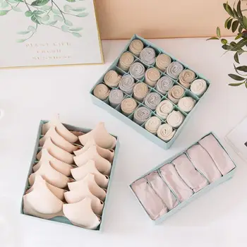 

Closet Storage Box 3pcs Bag Portable Bra Shoes Folding Storage Box Wardrobe Organizer Home Universal Underbed Underwear Pouch