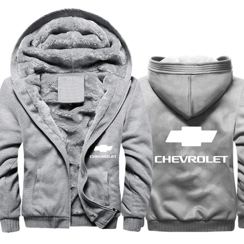  Hoodies Men Chevrolet Car Logo Jacket Men Hoodies Casual Winter Thicken Warm Fleece cotton Zipper R