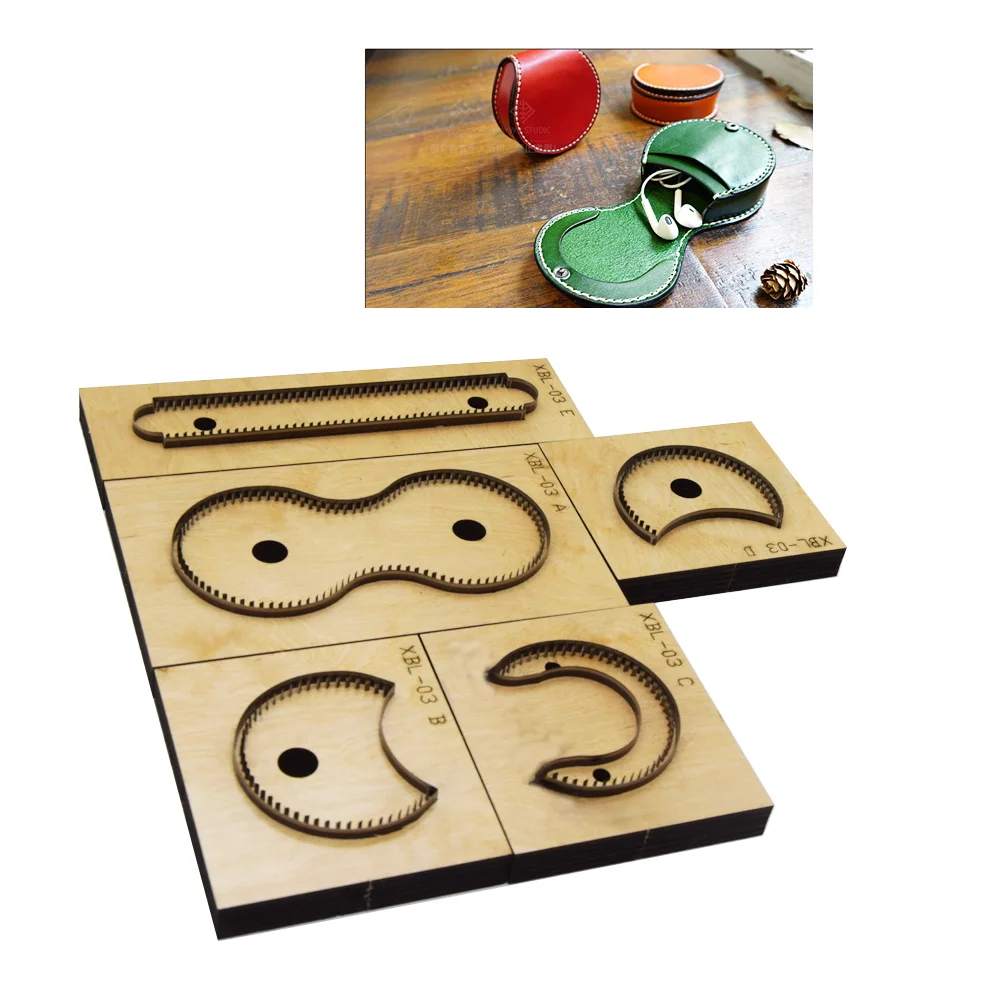 Japan Steel Blade Rule Die Cut Steel Punch Coin Bag Cutting Mold Wood Dies for Leather Cutter
