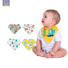 Elinfant, 4 шт./лот, детские нагрудники для мальчиков и девочек, Слюнявчики, бандана, детский нагрудник бандана, Детские Водонепроницаемые Слюнявчики