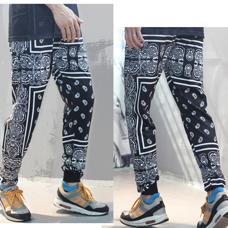 Polyester Bandana Paisley Pant Jogger Men Women Sweatpants Tracksuit Harajuku Trousers Spring Hip Hop Streetwear