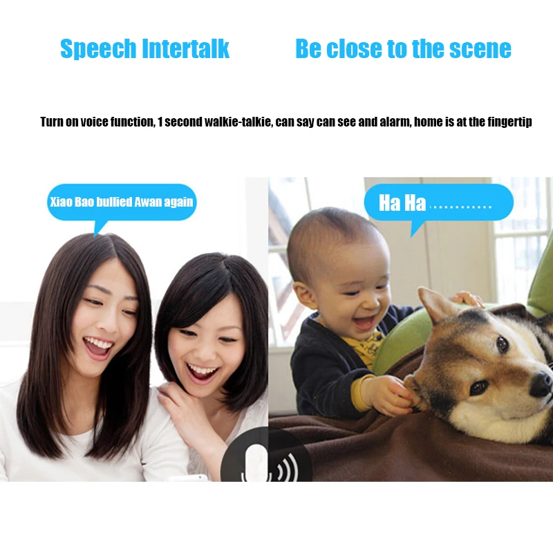 Wireless Smart WiFi Camera Home Security IP Camera WI-FI Audio Record Surveillance Baby Monitor HD Mini CCTV Camera
