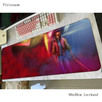 

hotline miami mouse pad 90x30cm gaming mousepad anime office notbook desk mat wrist rest padmouse games pc gamer mats