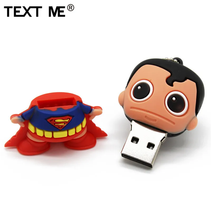 TEXT ME 64 Гб крутой стиль Бэтмен Супермен Capta стиль 4 ГБ 8 ГБ 16 ГБ 32 ГБ usb флеш-накопитель usb 2,0 флешка