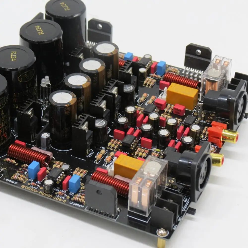LM3886 XRL полностью сбалансированный Мощность усилитель доска 120 Вт+ 120 Вт Hi-Fi стерео 2-х канальный готовой платы