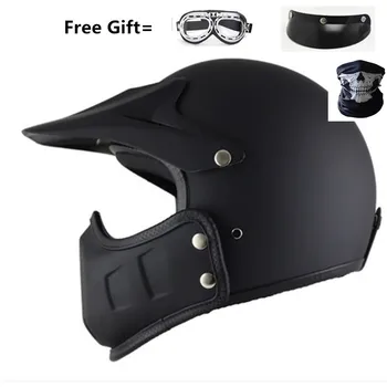 

Half Open Face Motorcycle Helmet with Detachable chin Scarf Biker Scooter Touring Helmet for Personality helmet