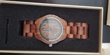 Uwood-relojes de madera para hombre, reloj de pulsera de madera de bambú, correa de madera, reloj de cuarzo, Regalo para marido, Masculino