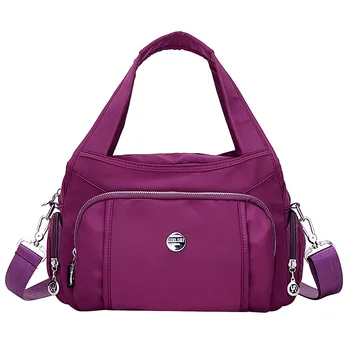 

Bags for women Women Fashion Simple Pure Color Crossbody Bag Designer Waterproof Nylon Handbag Zipper Purses bolsa feminina