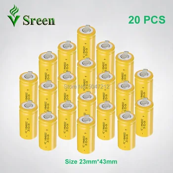 

SC 2200mAh 1.2V With Nickel Sheet NI-CD Rechargeable Battery Cell DIY Subc Accumulator Rechargeable Electronic Battery Packs