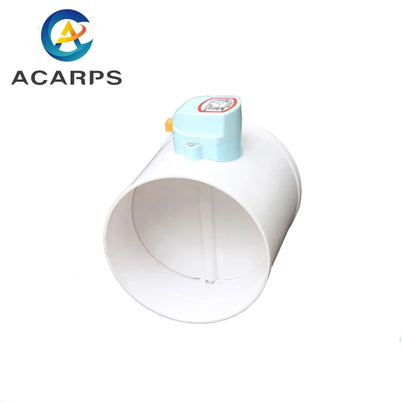 PVC 플라스틱 HAVC 댐퍼 전기 공기 밸브 전동 체크 밸브 파이프 75/110/160/200mm 220V 12V 24V