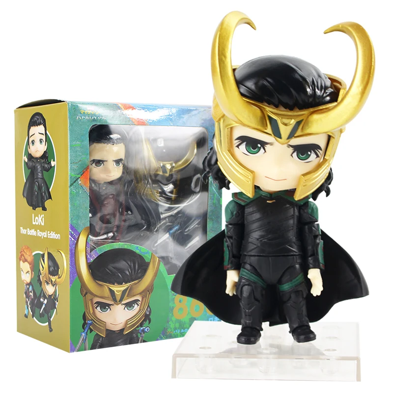 10 см Мстители локи Nendoroid 866 фигурка ПВХ игрушки коллекция кукла аниме мультфильм модель для друга подарок