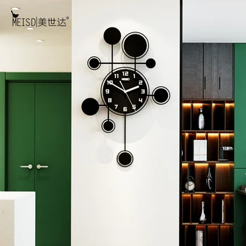 

Nine circles Silent Acrylic Swingable Decorative Wall Clock Modern Design Living Room Home Decoration Wall Watch Wall Sticker