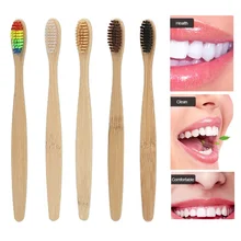 3 шт. природный уголь деревянная ручка зубная щетка отбеливающая мягкая щетина Чистящая зубные щетки Зубная щетка Экологичная уход за полостью рта