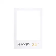 1 шт. счастливые 25th фоторамки фотографии бумага вечерние юбилей день рождения вырезы стенд реквизит для взрослых женщин мужчин