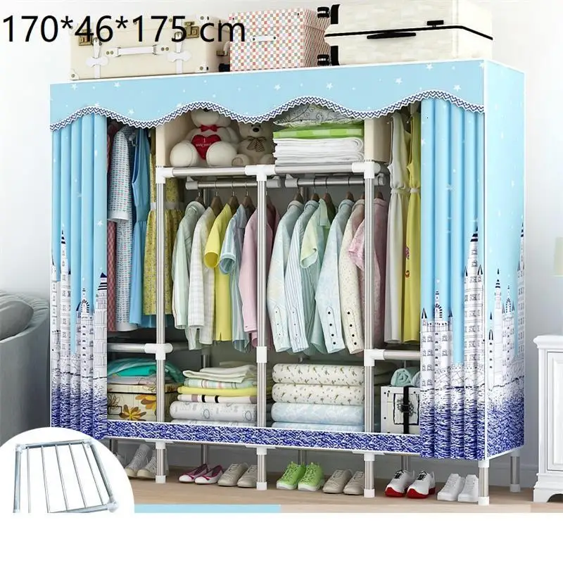 Ropa Armario Tela Meuble Placard De Range Penderie Ropero Mueble Closet Guarda Roupa мебель для спальни шкаф - Цвет: Version B