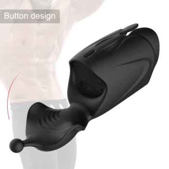 Powerful Male Vibrator Glans Massager Penis Stimulation penis delay trainer Male Masturbator Sex toys for Men Adults 10 Modes 3
