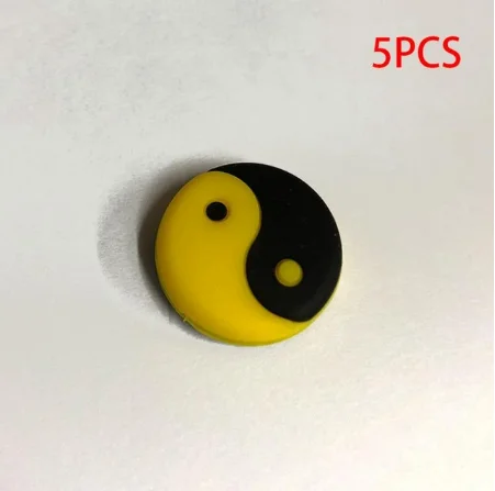 tai chi yellow 5 шт./компл. и нескользящая домашняя обувь с изображениями амортизатор виброгасители для теннисной ракетки аксессуары для амортизаторов - Цвет: tai chi yellow