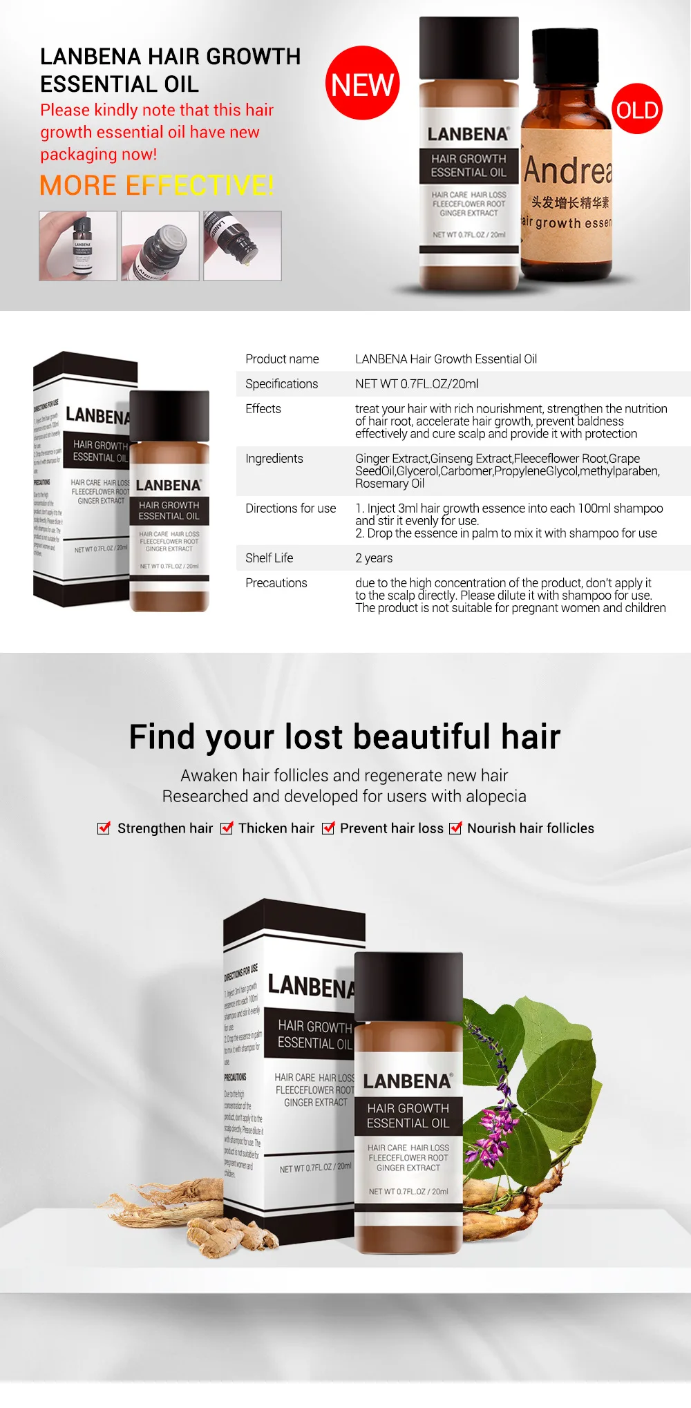 2 шт./эссенция для быстрого роста волос масло для лечения выпадения волос помощь для роста волос уход за волосами