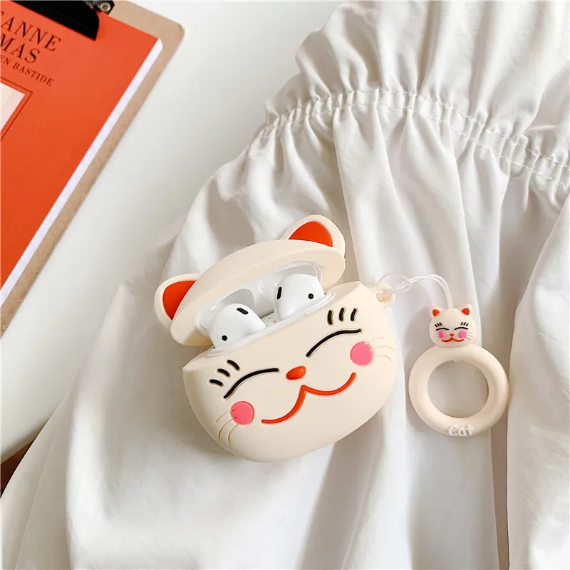 Милый мультфильм беспроводной Bluetooth лев Король Simba мягкий силиконовый наушник чехол Брелок для Apple AirPods наушники крышка брелоки - Цвет: - 17