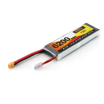 

ZOP Lipo Battery 6200mAh 11.1V 120C Lipo RC Car Battery with XT Plug RC Lipo Battery for Car Boat Truck Truggy Buggy
