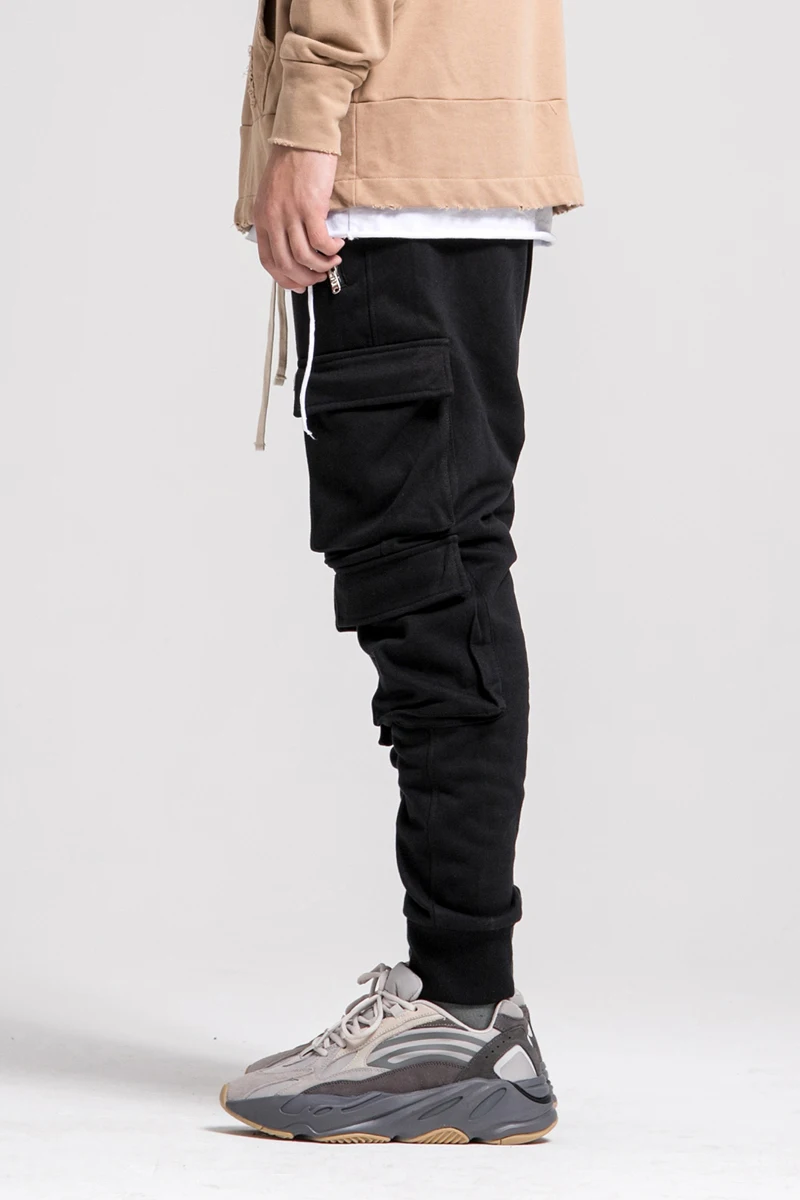 OSCN7 Loose Stripe Leisure Sweatpants Men Fall Fashion Streetwear Casual High Street Mens Pants Women Trousers 9620