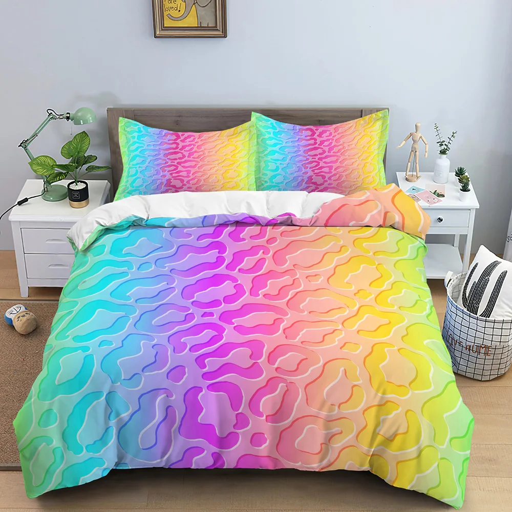 3D Duvet Cover Set Psychedelic Digital Printing Twin Bedding Set with Zipper  Full Queen King Size 2/3pcs Polyester Quilt Cover