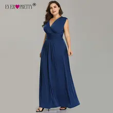 Размера плюс вечерние платья с v-образным вырезом без рукавов шифон Дешевое платье для официальных мероприятий плиссированные длинный халат De Soiree Abendkleider