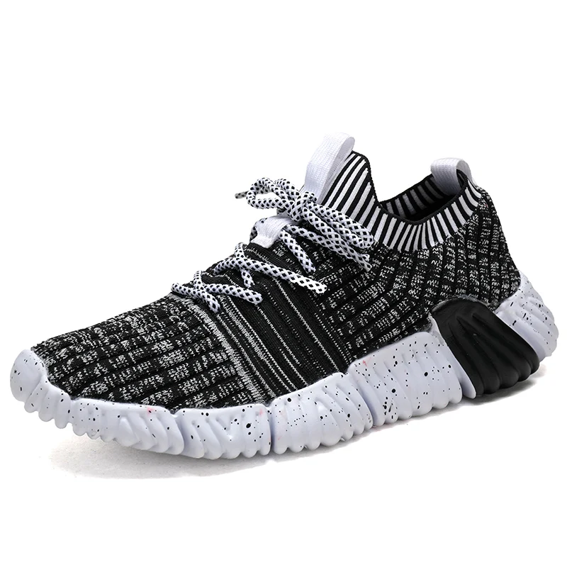 cheap hip hop Spring Autumn Fashion Fly Weave Sneakers Lighted Breathable Men Casual Shoes Jogging Tenis Masculino Sneaker Men Shoes