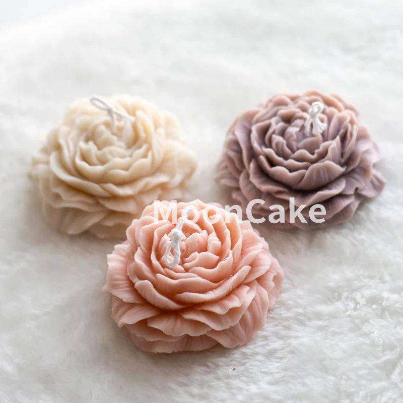 

Силиконовая форма в виде цветка пиона, силиконовая форма «сделай сам» для штукатурки, форма для изготовления цементной глины в виде свечи