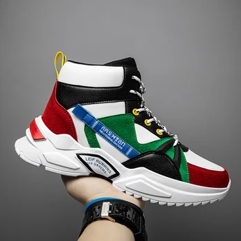 

2020 Men Casual Shoes Comfortable Fashion Sneakers Brand Outdoor Leisure Footwears Zapatillas Hombre Sport High-top Men Shoes