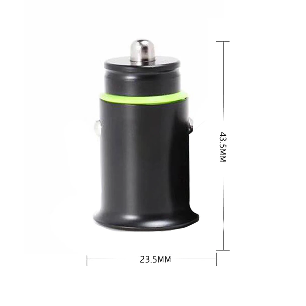 4.8A Мини Универсальный двойной USB Quick Charge металлический адаптер Автомобильное зарядное устройство автомобиль быстро Многофункциональный Авто аксессуары портативный