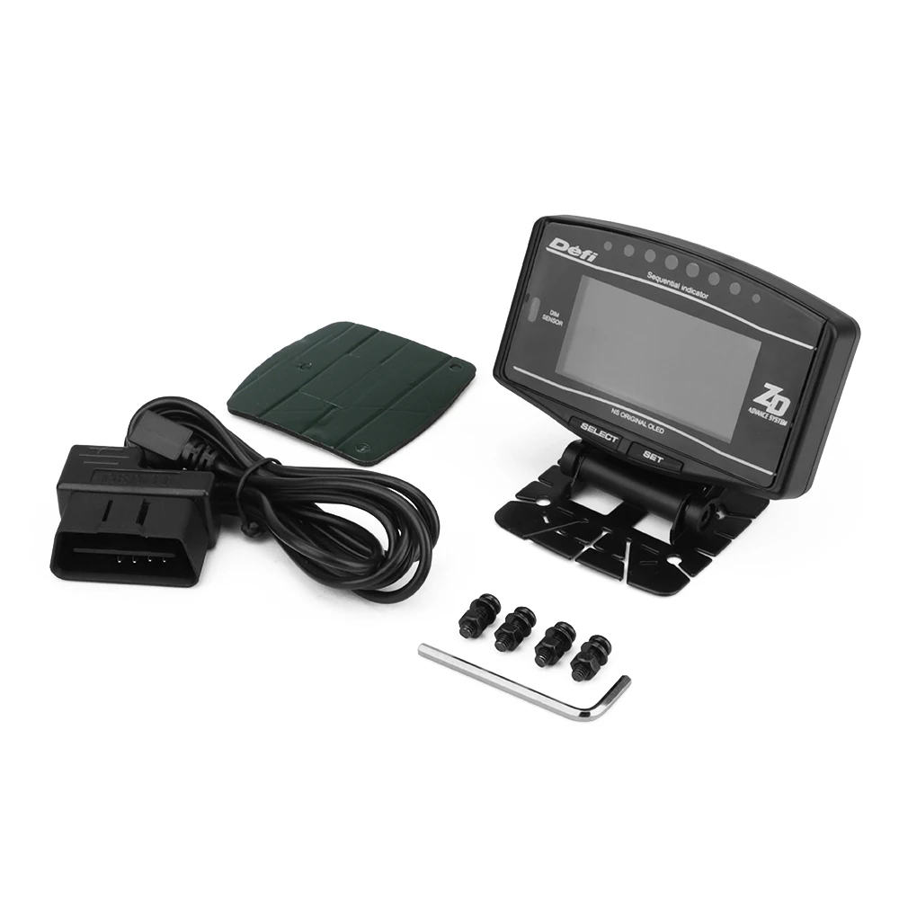 Индикатор уровня топлива Универсальный Defi12V OBD2 Hud многофункциональный цифровой