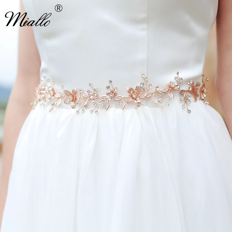 Bridal Waistband Bridal Rhinestone Belts for Women Wedding Accessories Crystal Fashion Prom Dress Belt Strass Bride Sash Bridesmaid Gift
