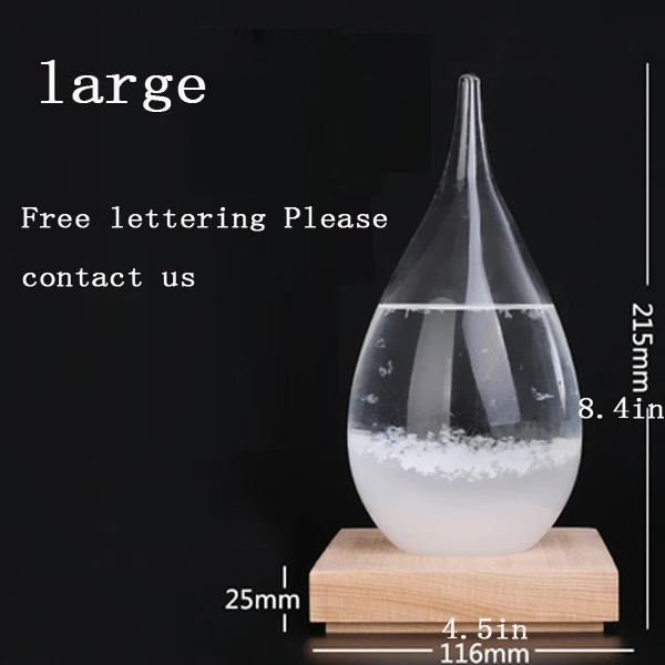 Кристальная бутылка в форме капель, прозрачное стекло для украшения дома и офиса