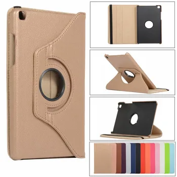 

360 degree rotation litchi Case For Samsung Galaxy Tab A 8.0 SM-T290 T295 Leather Stand Cover For Galaxy Tab A 8‘ T290 Case+film
