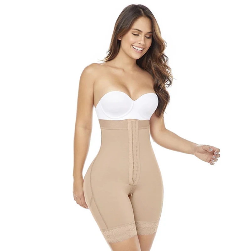 Faja Colombianas Compression Shapewear Slimming Sheath Full Body Double Post Surgery Lace Butt Lifter Control Belly Sexy Panties