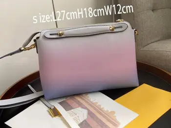 

free shipping 2020 the new style fashion and cute genuine cow leather women handbag one shoulder bag crossbody bag 27cm nice