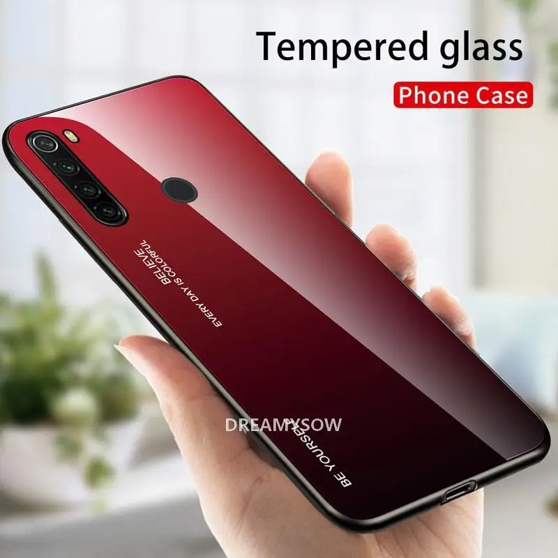 Чехол из закаленного стекла с градиентом для Xiaomi mi 9 8 A2 Lite Pocophone F1 Red mi Note 7 5 6 8 Pro 6A чехол на красный mi Note 7 8 Pro Чехол - Цвет: 5