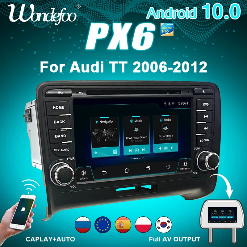 Car Radio Px6 For Audi Tt Mk2 