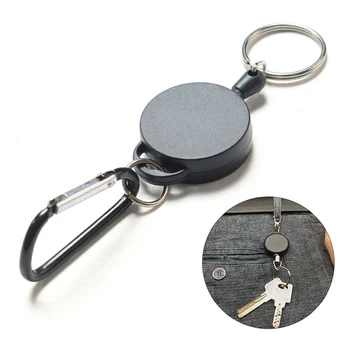 

Multipurpose Keychains high elastic tension telescopic Key Chain Ring Accessories EDC Tools Outdoor Camping EDC Door Opener