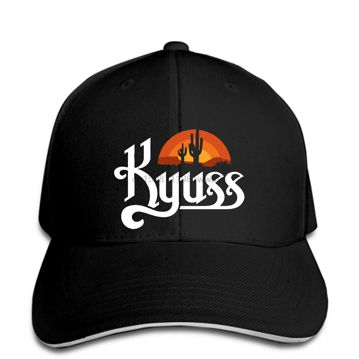 Abbas Men's Kyuss Band Logo snapback hat Peaked | Аксессуары для одежды