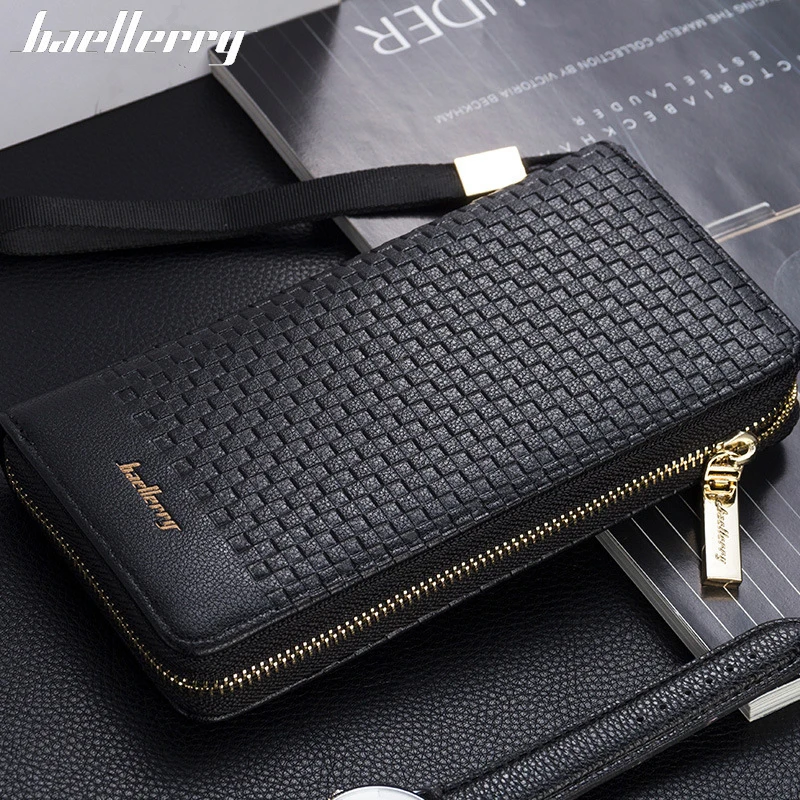 Buy Long Purse Wallet Clutch-Bag Wristlet Business-Zipper Luxury Men Baellerry Knitting Big-Capacity xmQKMgKKYmx