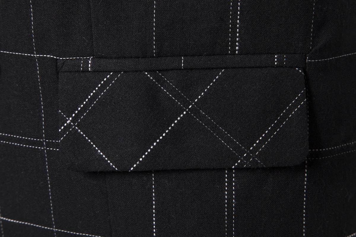 Брендовые мужские костюмные жилеты модные элегантные деловые облегающие жилетки в клетку двубортный жилет Повседневная куртка без рукавов жилет