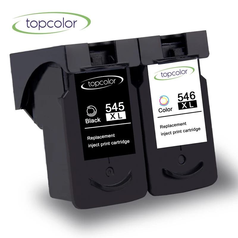

Topcolor PG545 CL546 Ink Cartridge Replacement for Canon 545 546 XL Pixma Ip2850 MX495 TR4550 TS205 MG2450 2550 2950 3051 3052