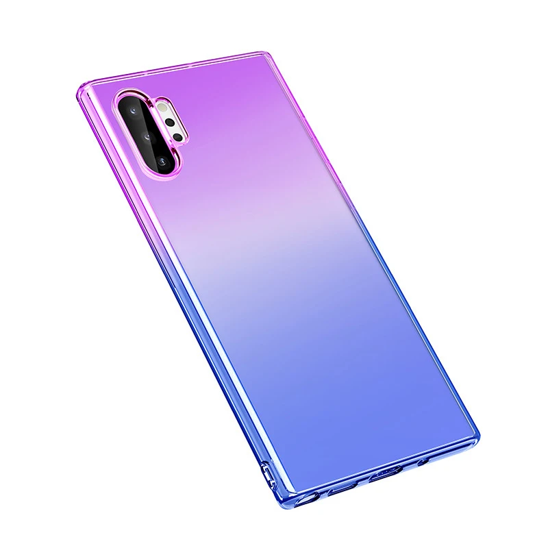 100 шт градиентный Мягкий ТПУ чехол для huawei P30 P20 Pro Lite mate 20 X Nova Y9 Honor 20i 8S 8X 8C ультра тонкий ударопрочный чехол