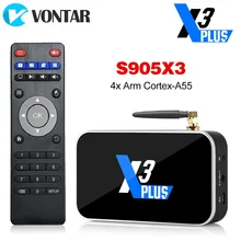 Ugoos X3 Pro 4GB RAM 32GB DDR4 Amlogic S905X3 TV Box Android 9.0 Dual WiFi 1000M 4K X3 Cube 2G 16G X3 Plus 4G 64G Set Top Box